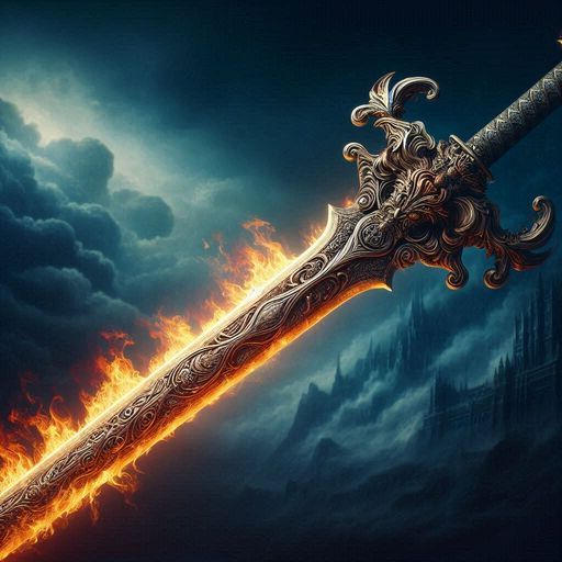 Another flaming sword